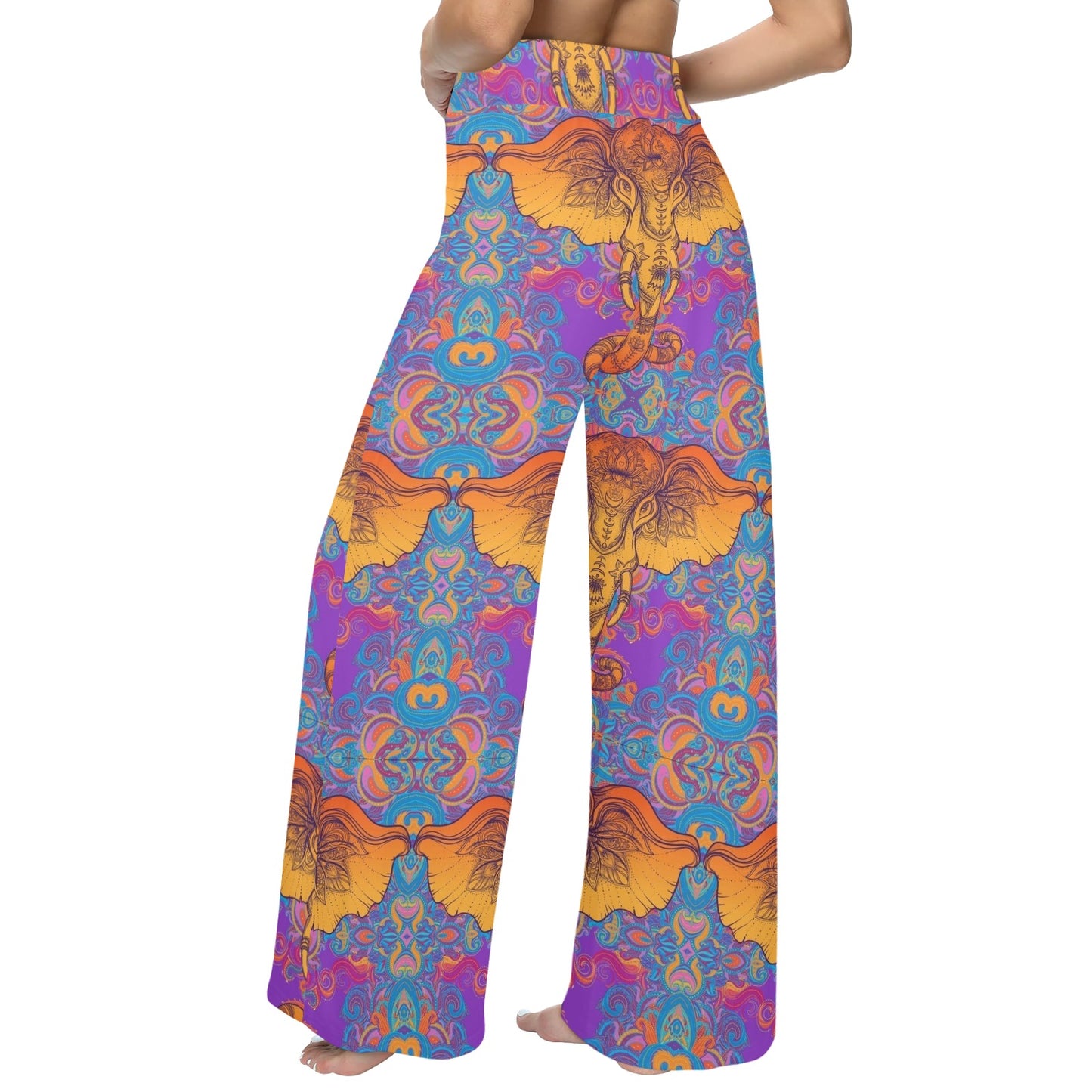 Gold Elephant Indian Women's Wide Leg Lounge Pants