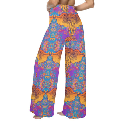 Gold Elephant Indian Women's Wide Leg Lounge Pants