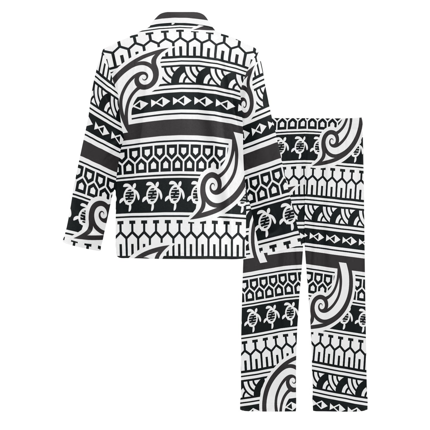 Samoan Style Print Design LKS305 Men's Long Pajama Set