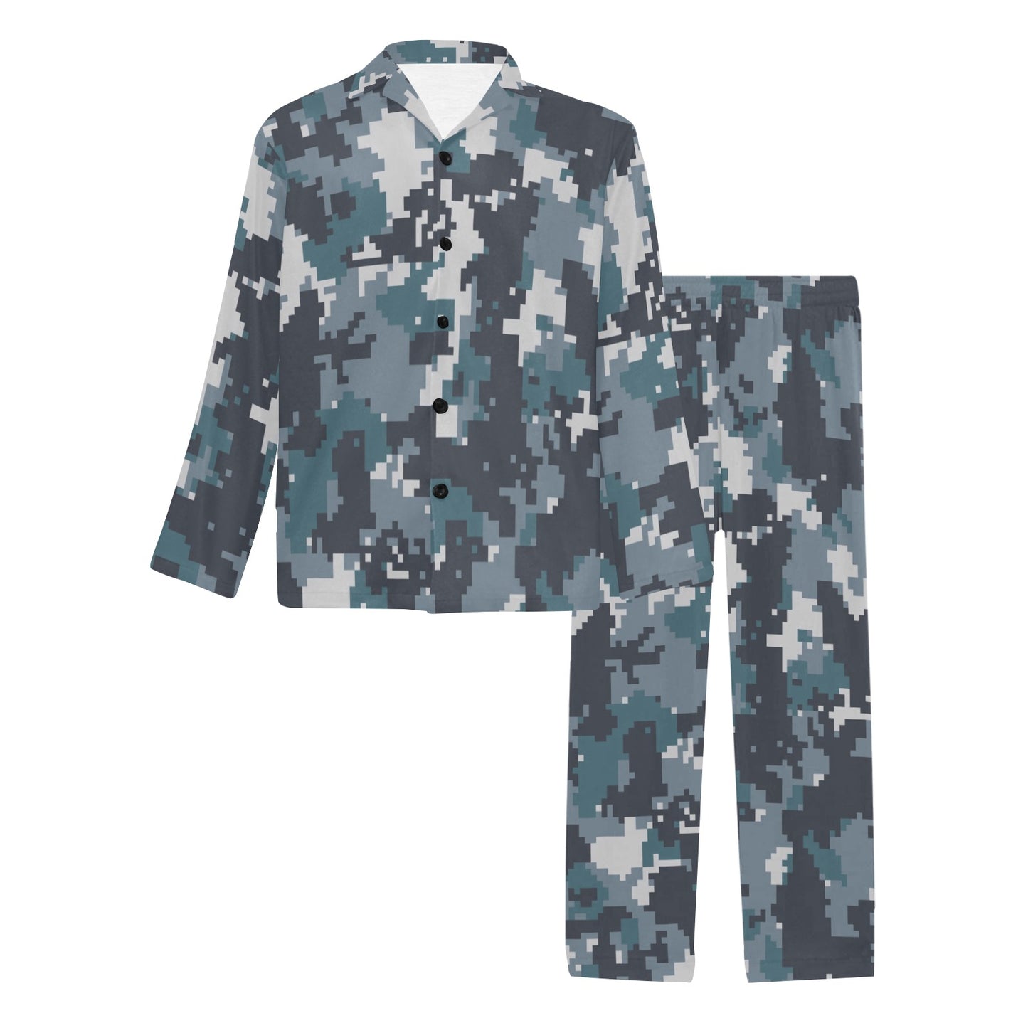 ACU Digital Urban Camouflage Men's Long Pajama Set