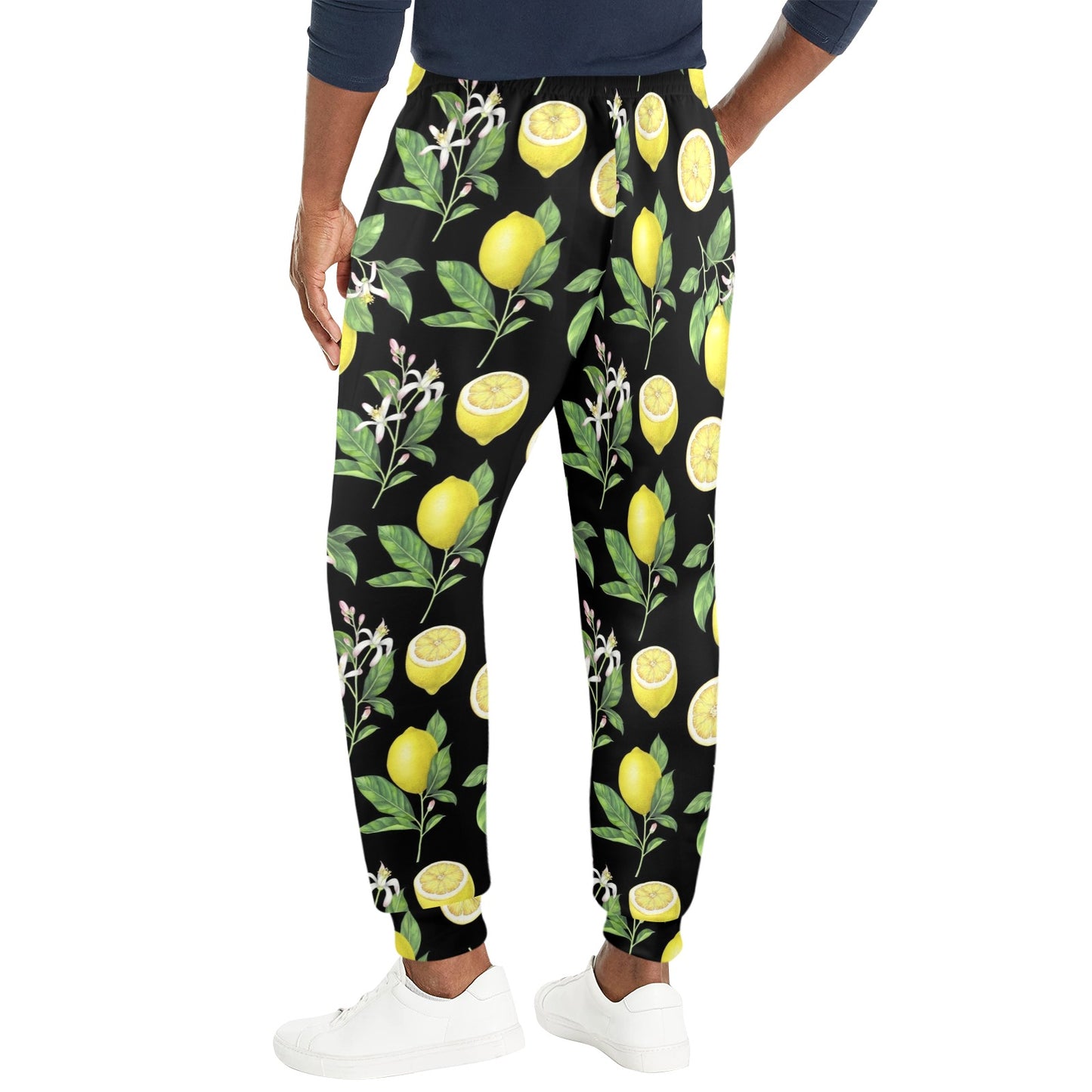 Lemon Pattern Print Design LM02 Men's Casual Track Pants