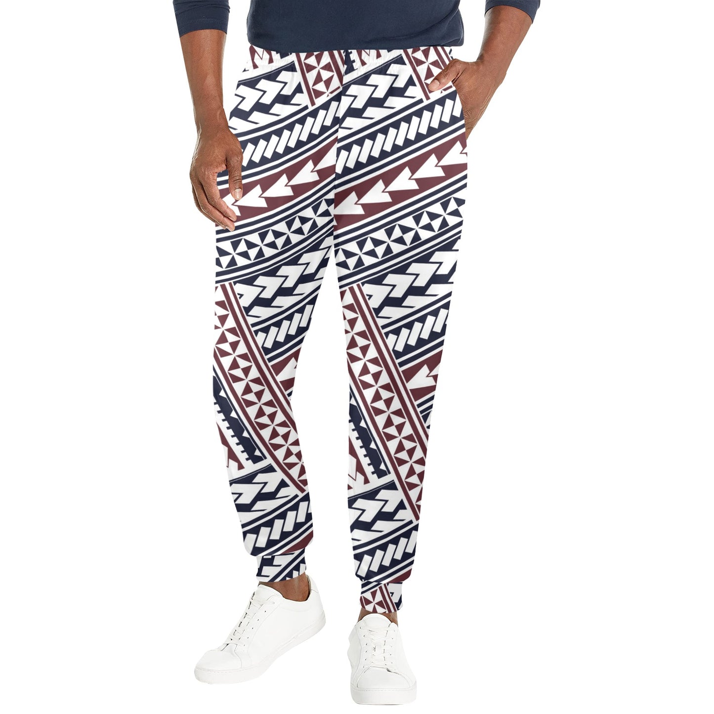 Polynesian Tribal line Men's Casual Track Pants