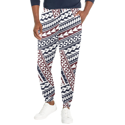 Polynesian Tribal line Men's Casual Track Pants