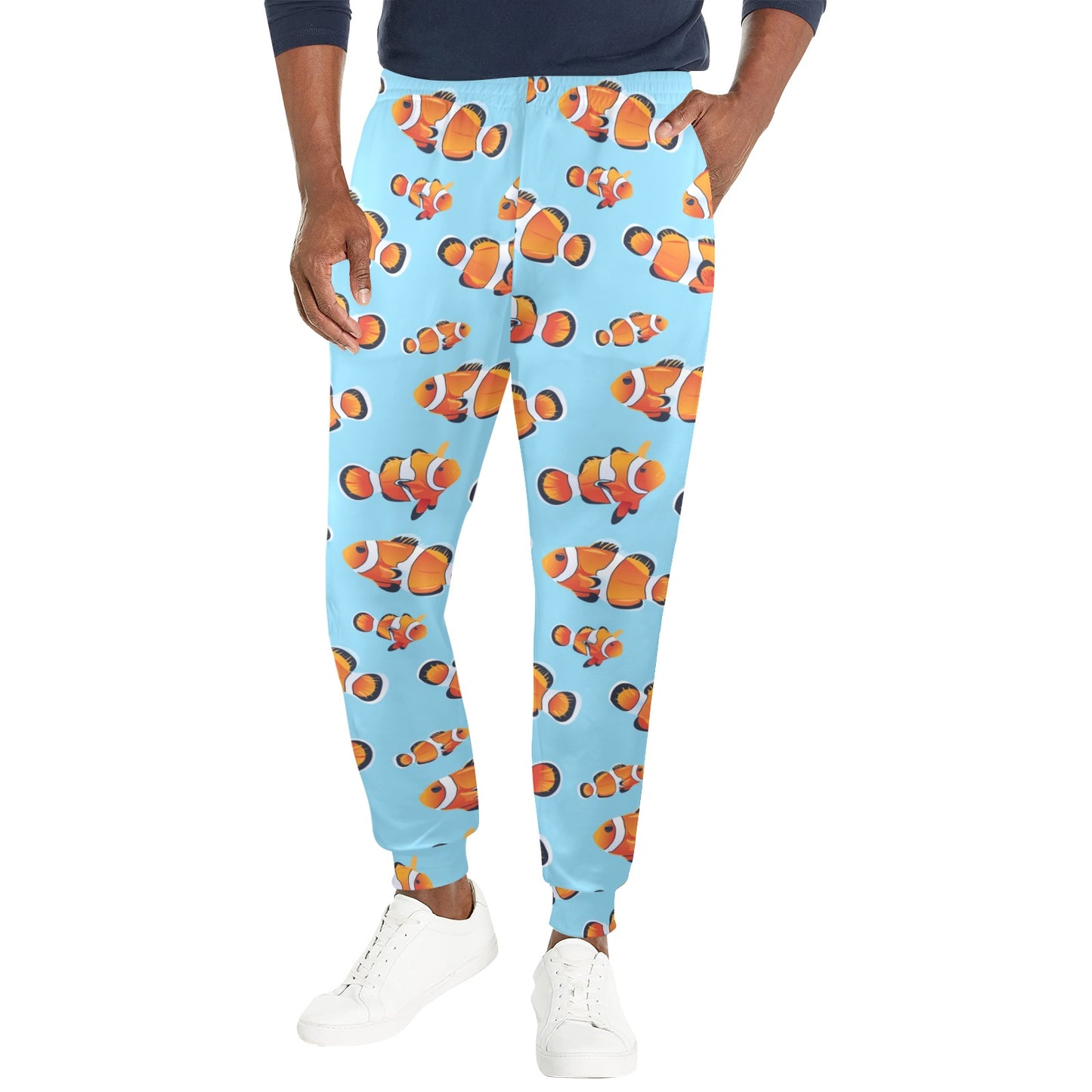 Clownfish Pattern Print Design 01 Men's Casual Track Pants