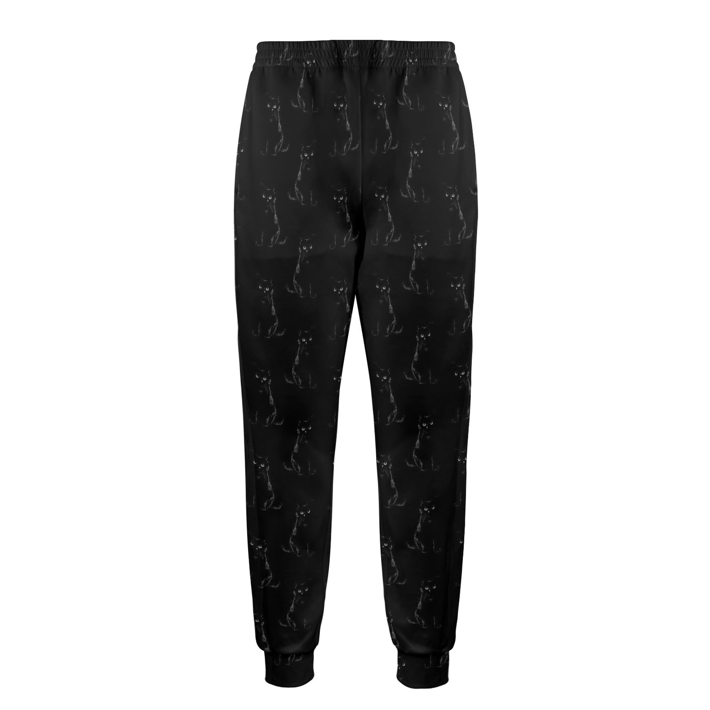 Black Cat Pattern Print Design 03 Men's Casual Track Pants