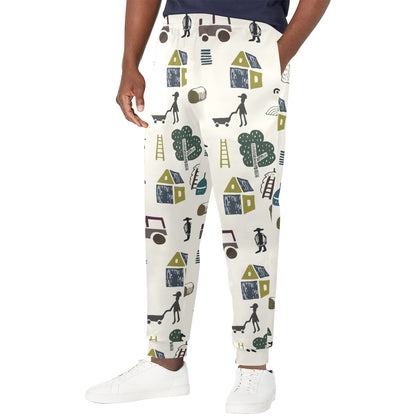 Agricultural Farm Print Design 01 Men's Casual Track Pants