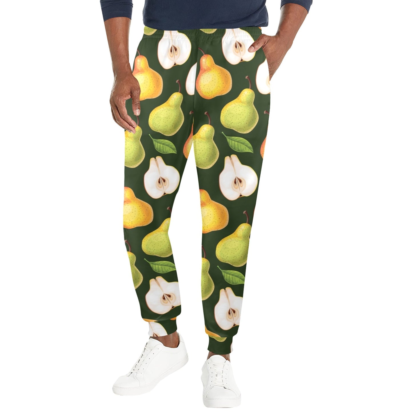 Pear Pattern Print Design PE06 Men's Casual Track Pants