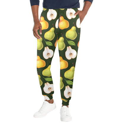 Pear Pattern Print Design PE06 Men's Casual Track Pants