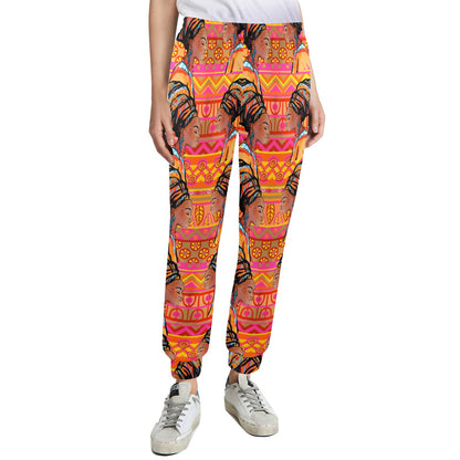 African Girl Aztec Women's Casual Track Pants