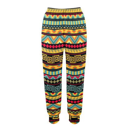 African Pattern Print Design 03 Women's Casual Track Pants