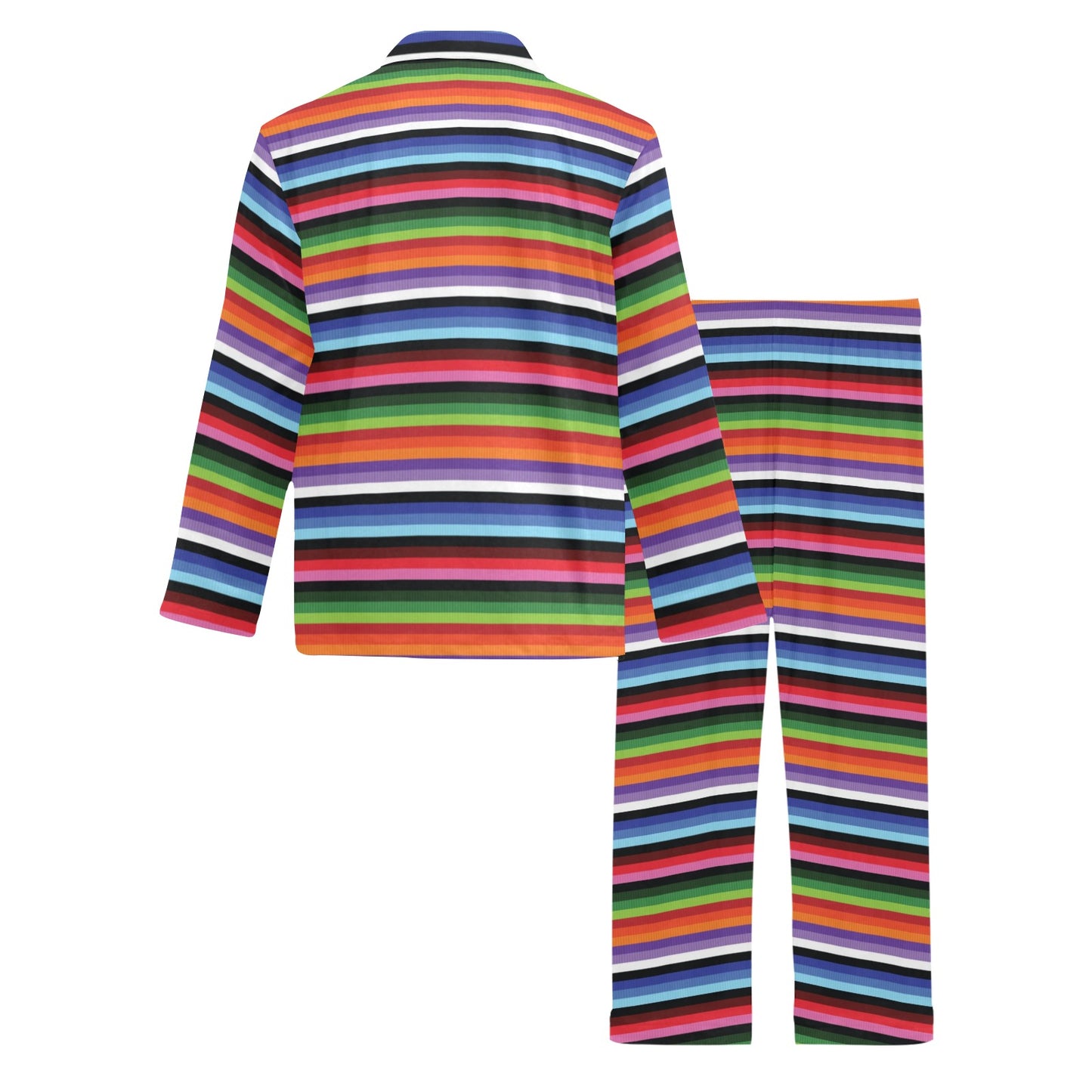 Serape Design Men's Long Pajama Set