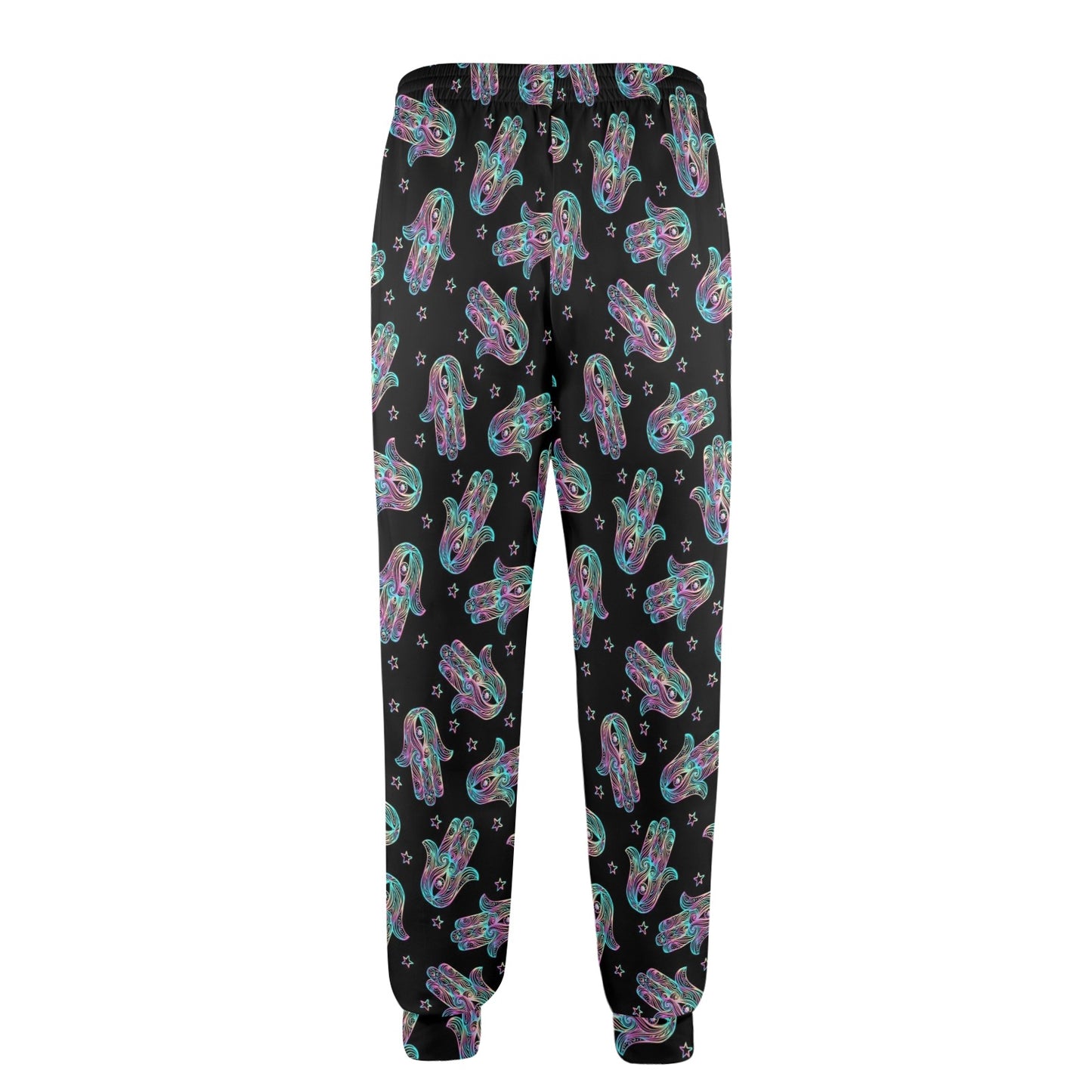 hamsa Design Print Pattern JJ0322 Men's Casual Track Pants
