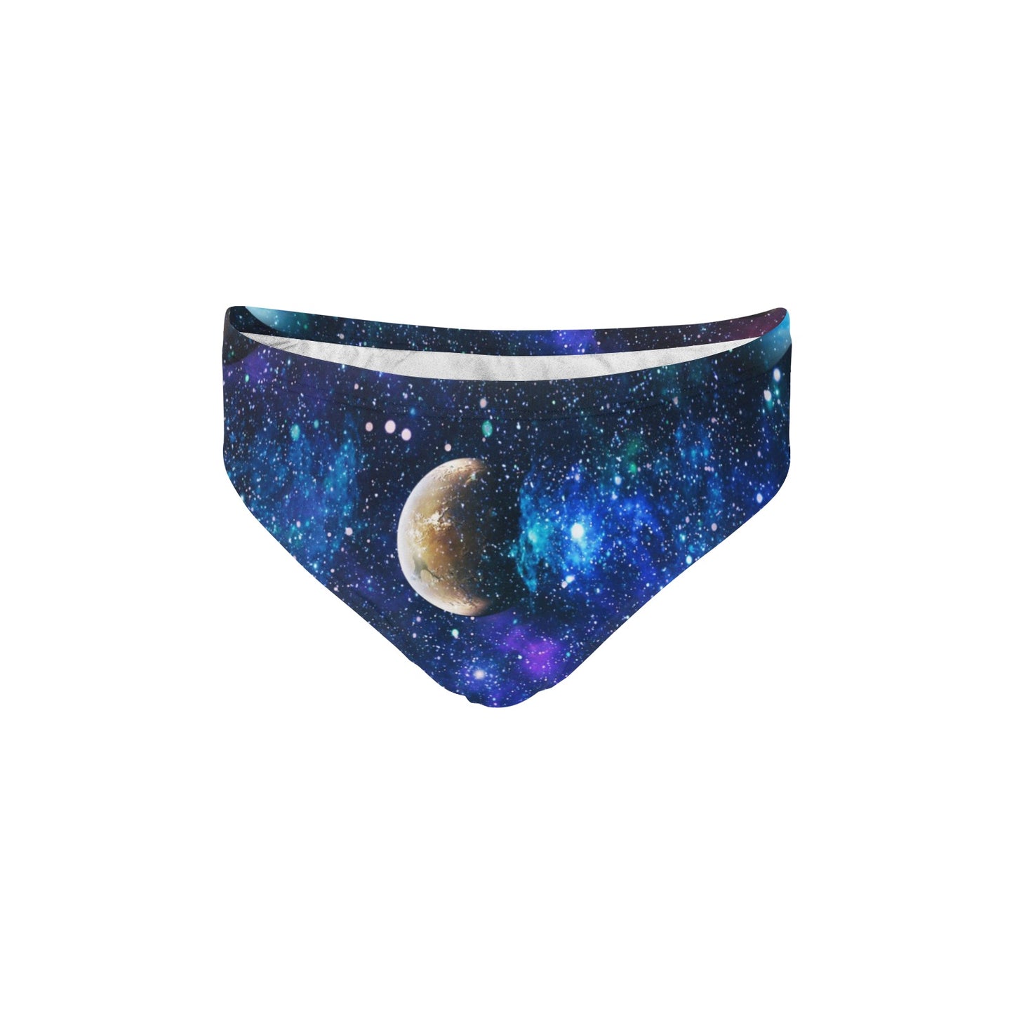 Galaxy Stardust Planet Space Print Men's Swimming Briefs