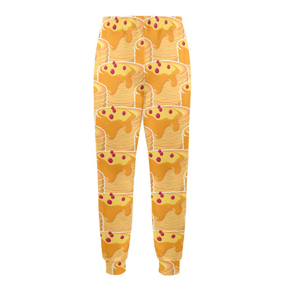 Pancake Pattern Print Design A04 Men's Casual Track Pants
