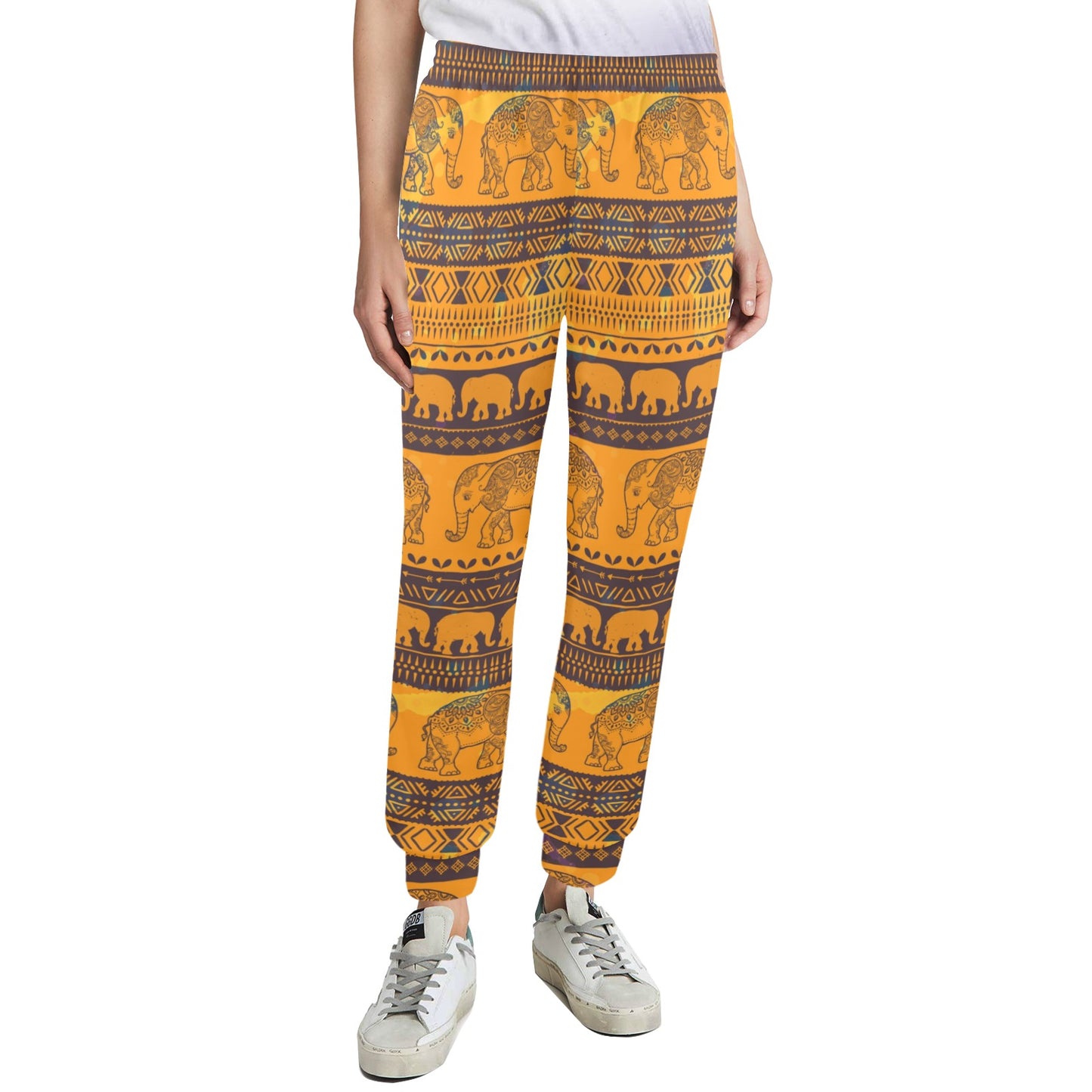 Elephant Aztec Women's Casual Track Pants
