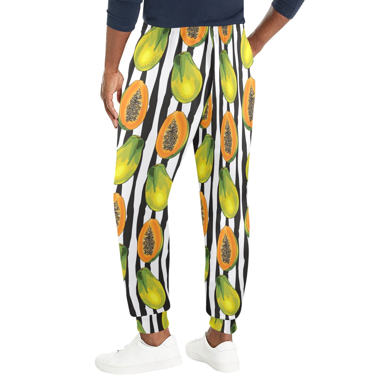Papaya Pattern Print Design PP01 Men's Casual Track Pants