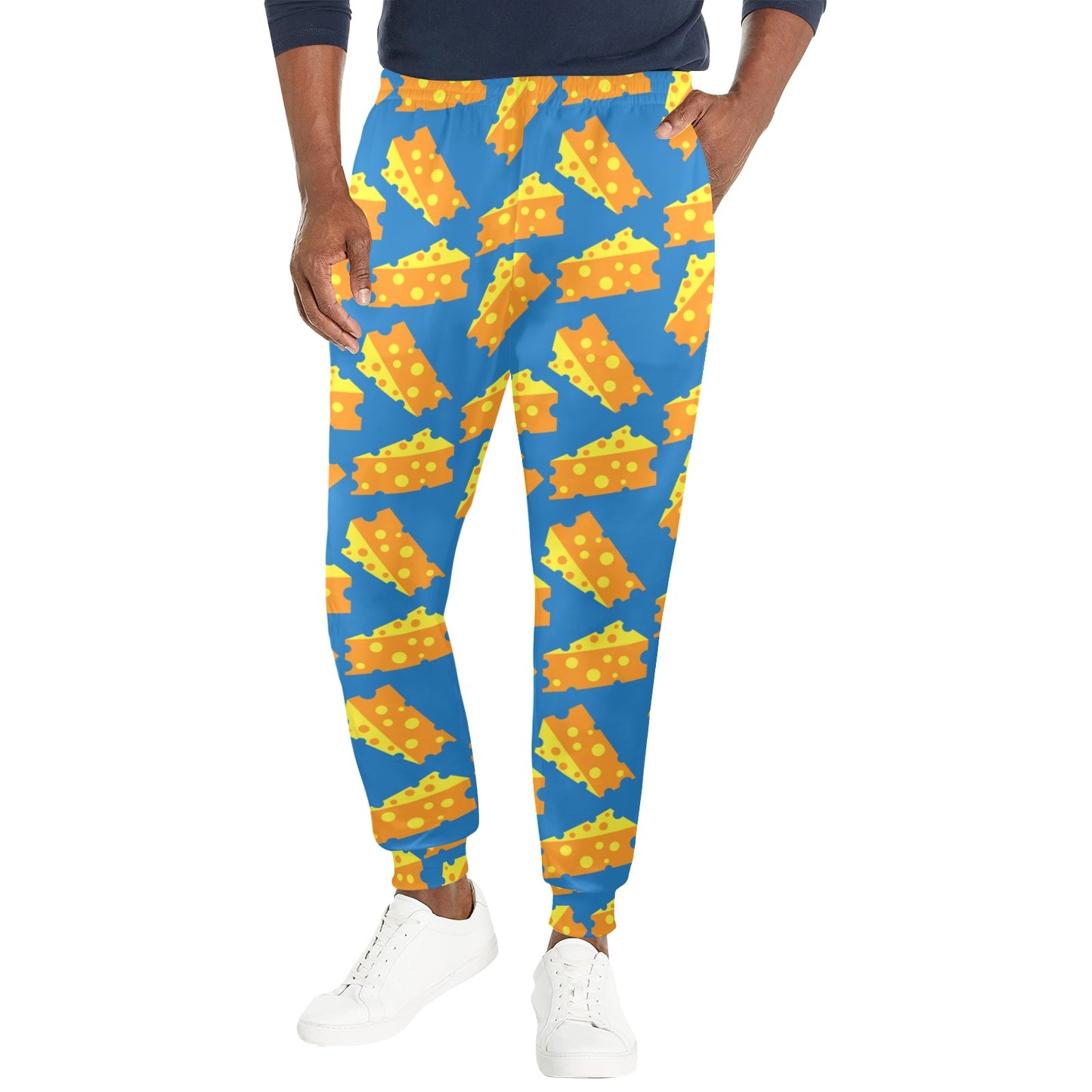 Cheese Pattern Print Design 05 Men's Casual Track Pants