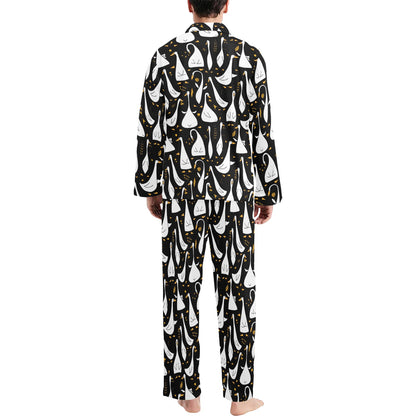 Goose Print Design LKS401 Men's Long Pajama Set
