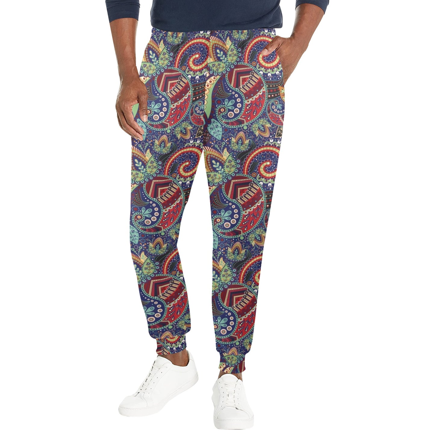 Paisley Boho Pattern Print Design A03 Men's Casual Track Pants