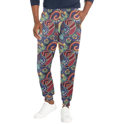 Paisley Boho Pattern Print Design A03 Men's Casual Track Pants