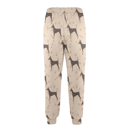 Doberman Pinschers Design Print Pattern JJ0112 Men's Casual Track Pants