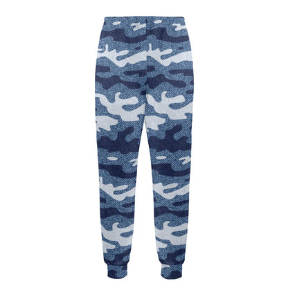 Jean Camouflage Pattern Print Design 05 Men's Casual Track Pants