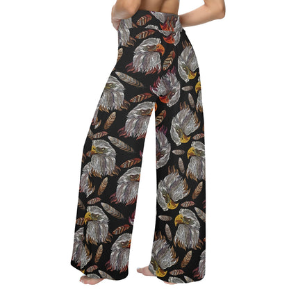 eagles Design Print Pattern JJ0157 Women's Wide Leg Lounge Pants