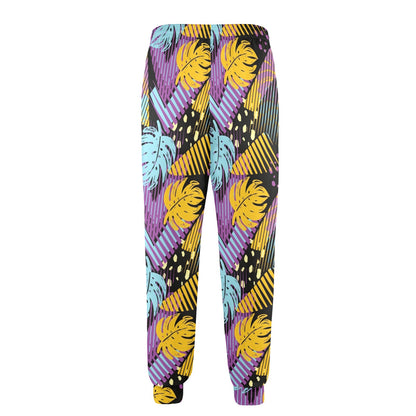 funky Design Print Pattern JJ0237 Men's Casual Track Pants