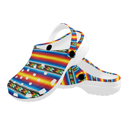 Mexican Blanket ZigZag Print Pattern Unisex Clogs Shoes