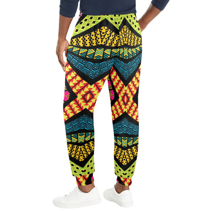 Kaleidoscope Pattern Print Design 05 Men's Casual Track Pants