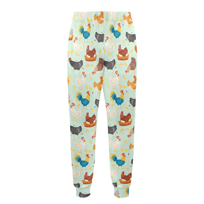 Chicken Pattern Print Design 07 Men's Casual Track Pants