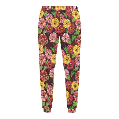Daisy Gerbera Print Pattern Men's Sweatpants