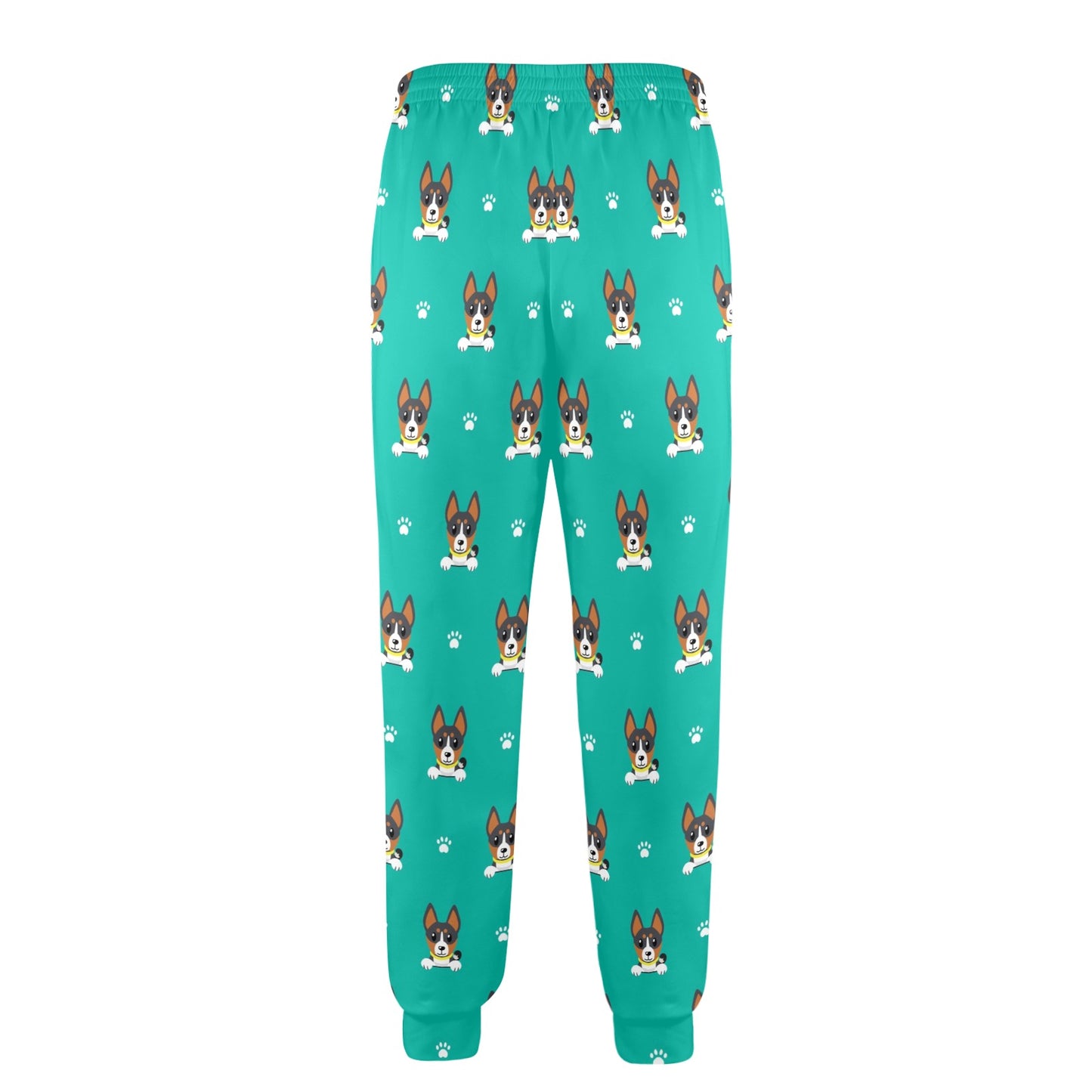 Basenji Pattern Print Design 03 Men's Casual Track Pants