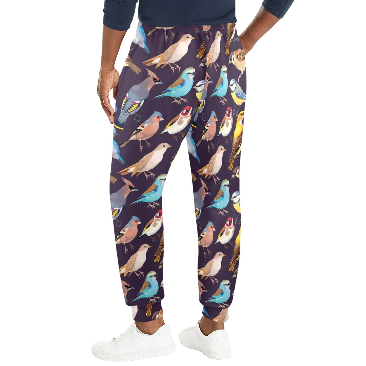 Bird Cute Print Pattern Men's Casual Track Pants