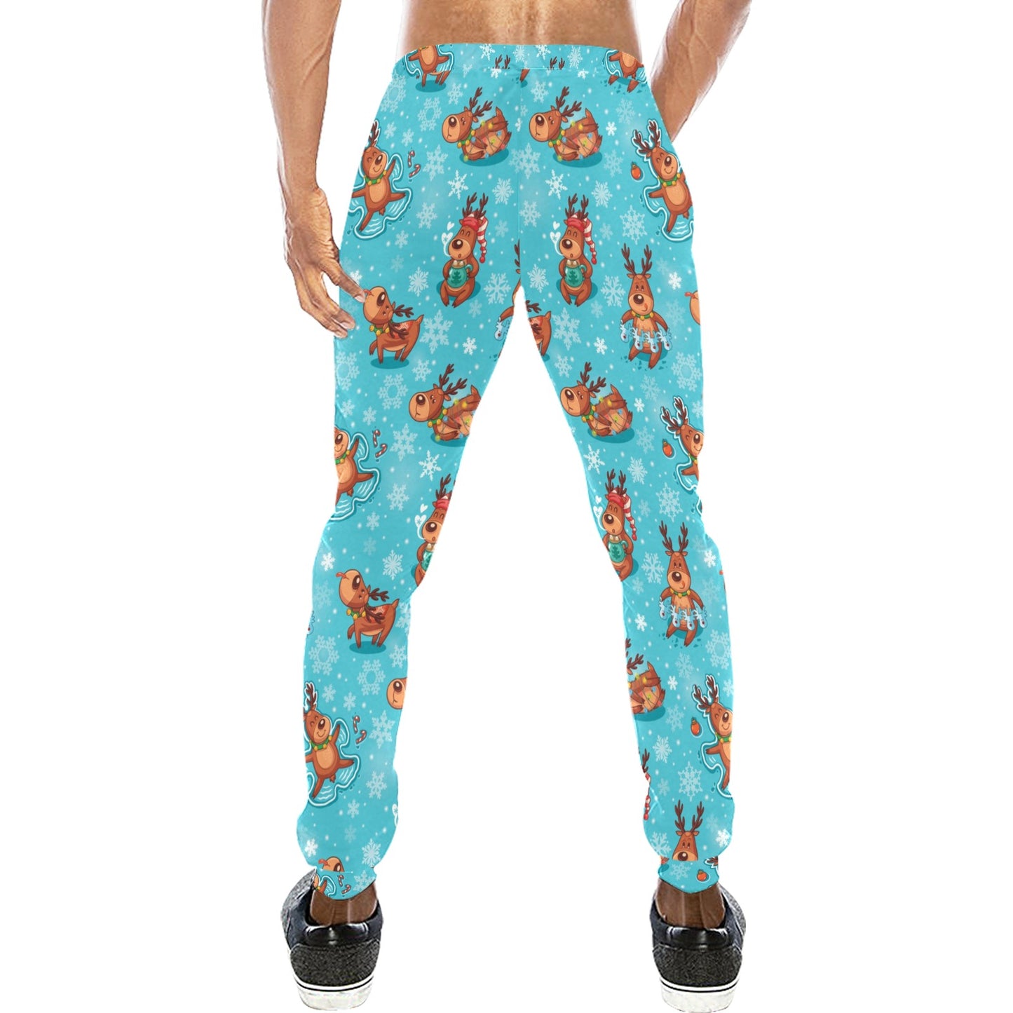 Reindeer Print Design LKS402 Men's Sweatpants