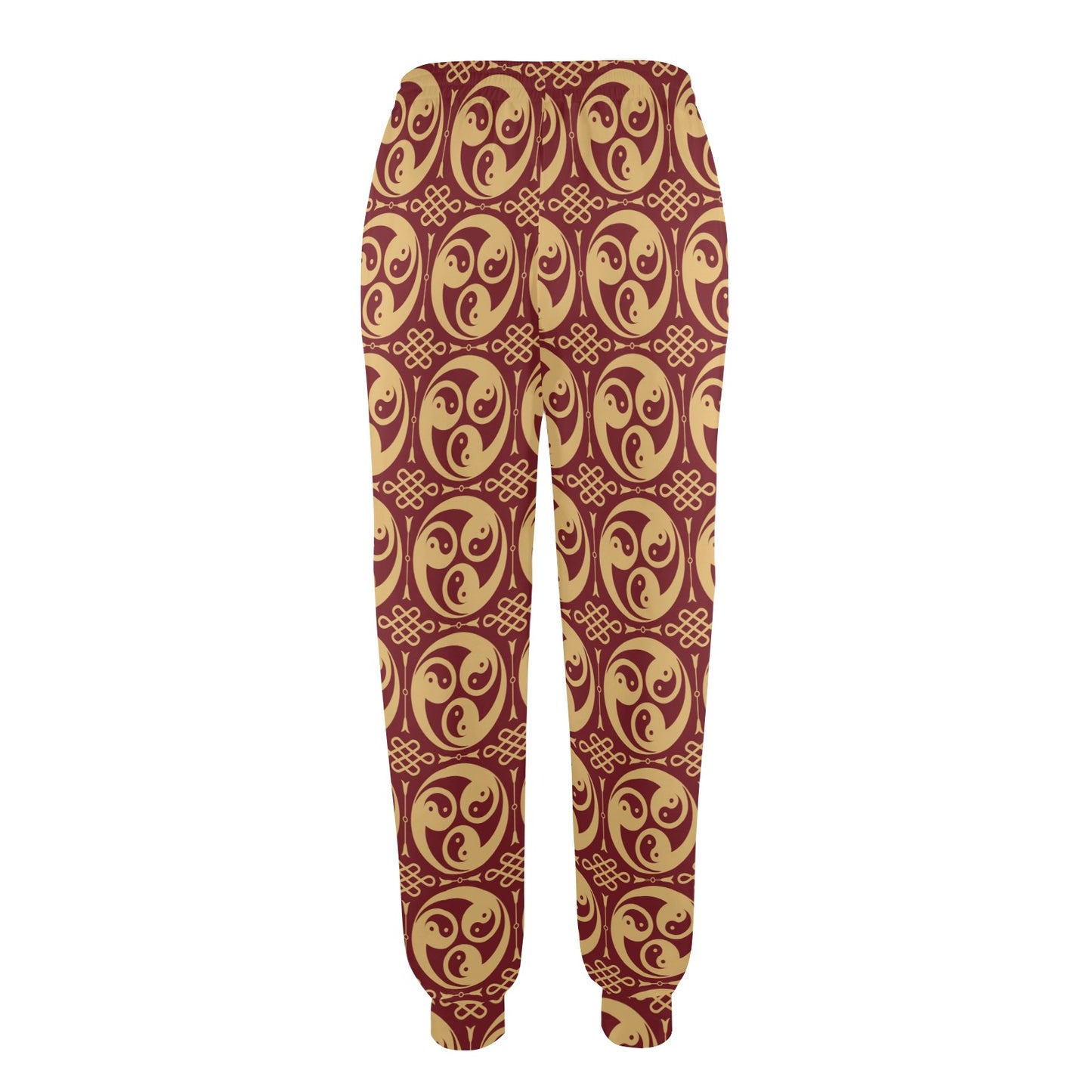 Yin Yang Style Pattern Design Print Women's Casual Track Pants
