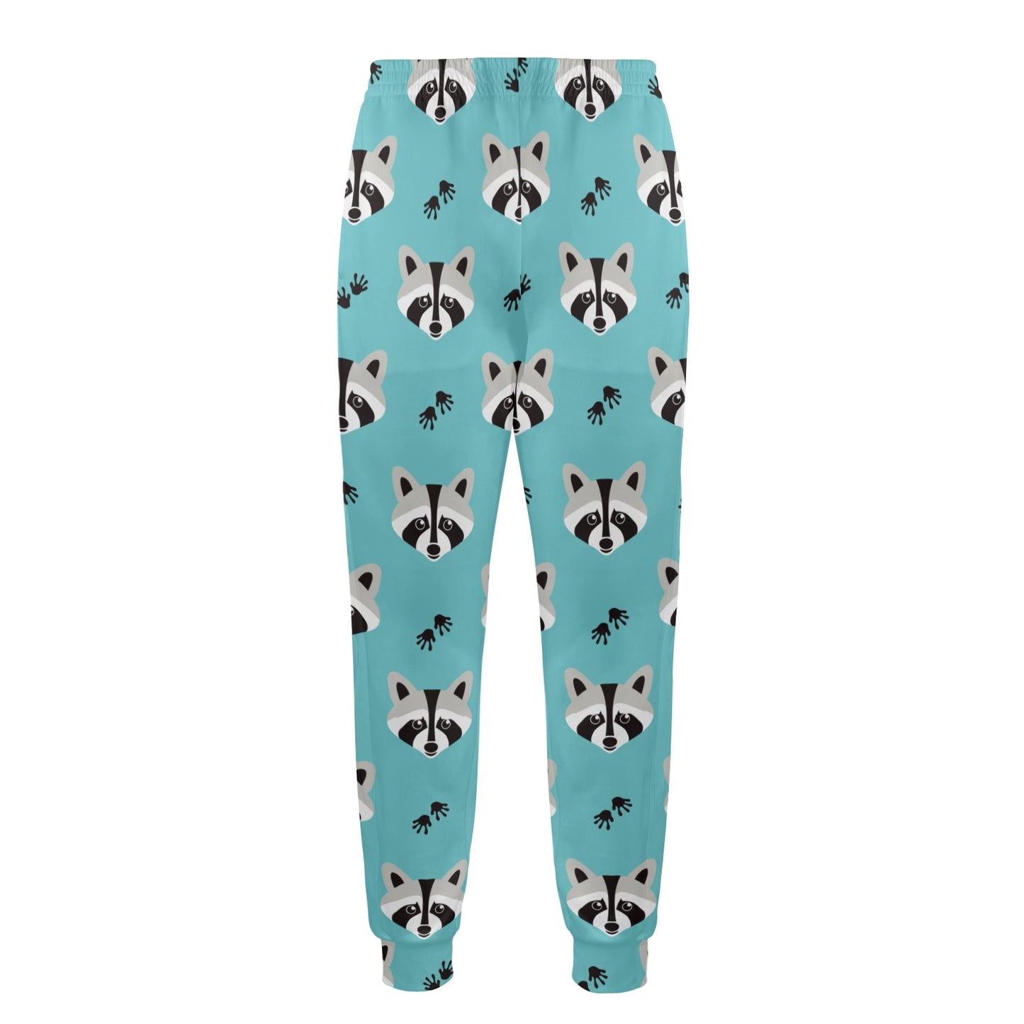 Raccoon Pattern Print Design A01 Men's Casual Track Pants