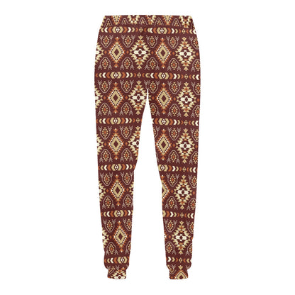 Navajo Native Color Print Pattern Men's Sweatpants