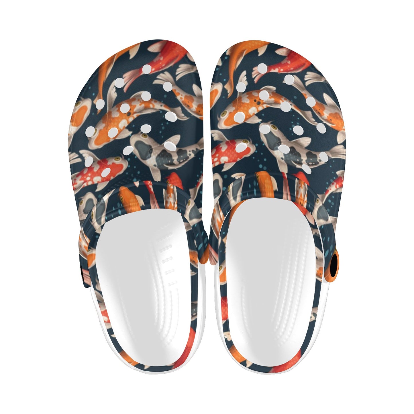 Koi Carp Cute Design Themed Print Unisex Clogs Shoes