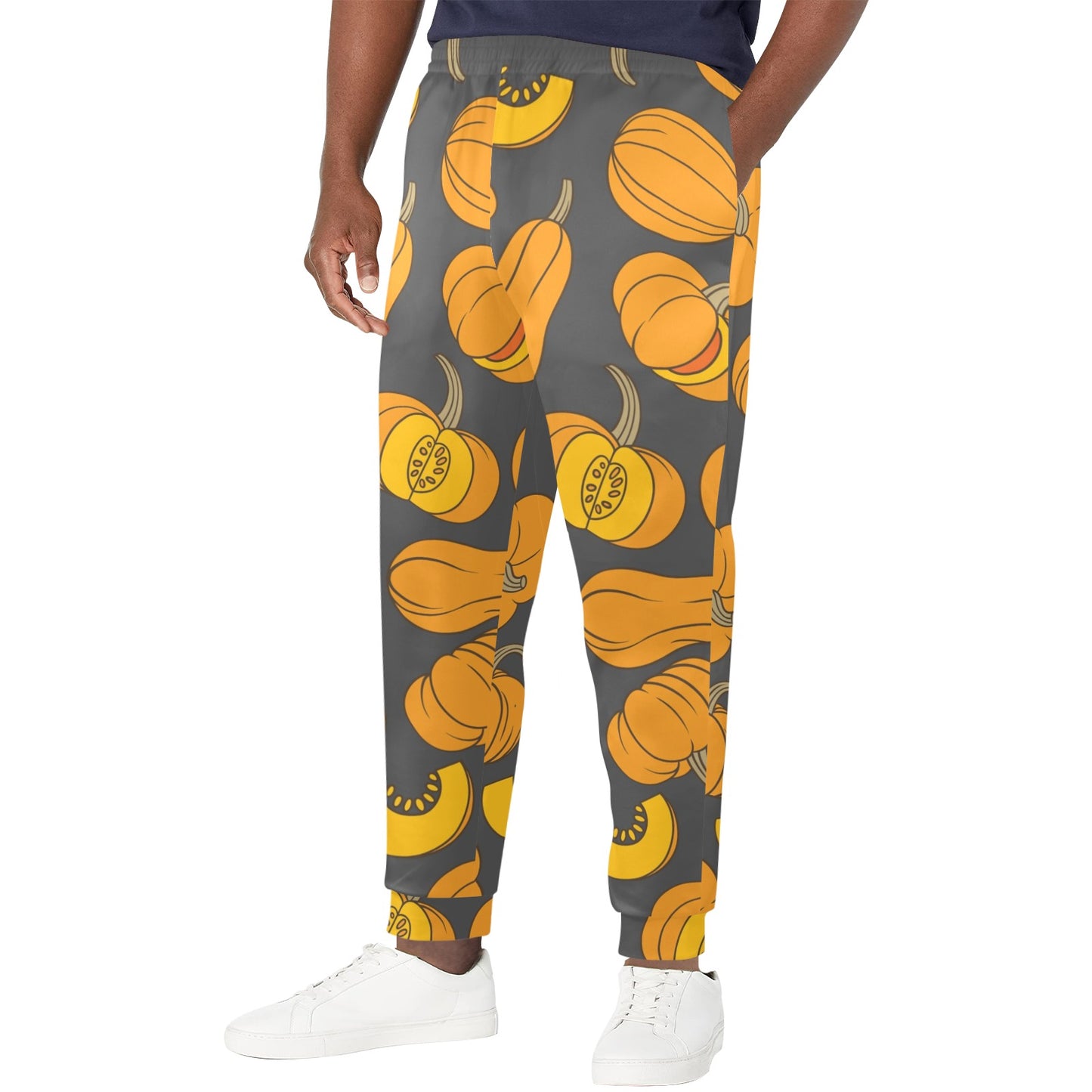 Pumpkin Pattern Print Design A03 Men's Casual Track Pants