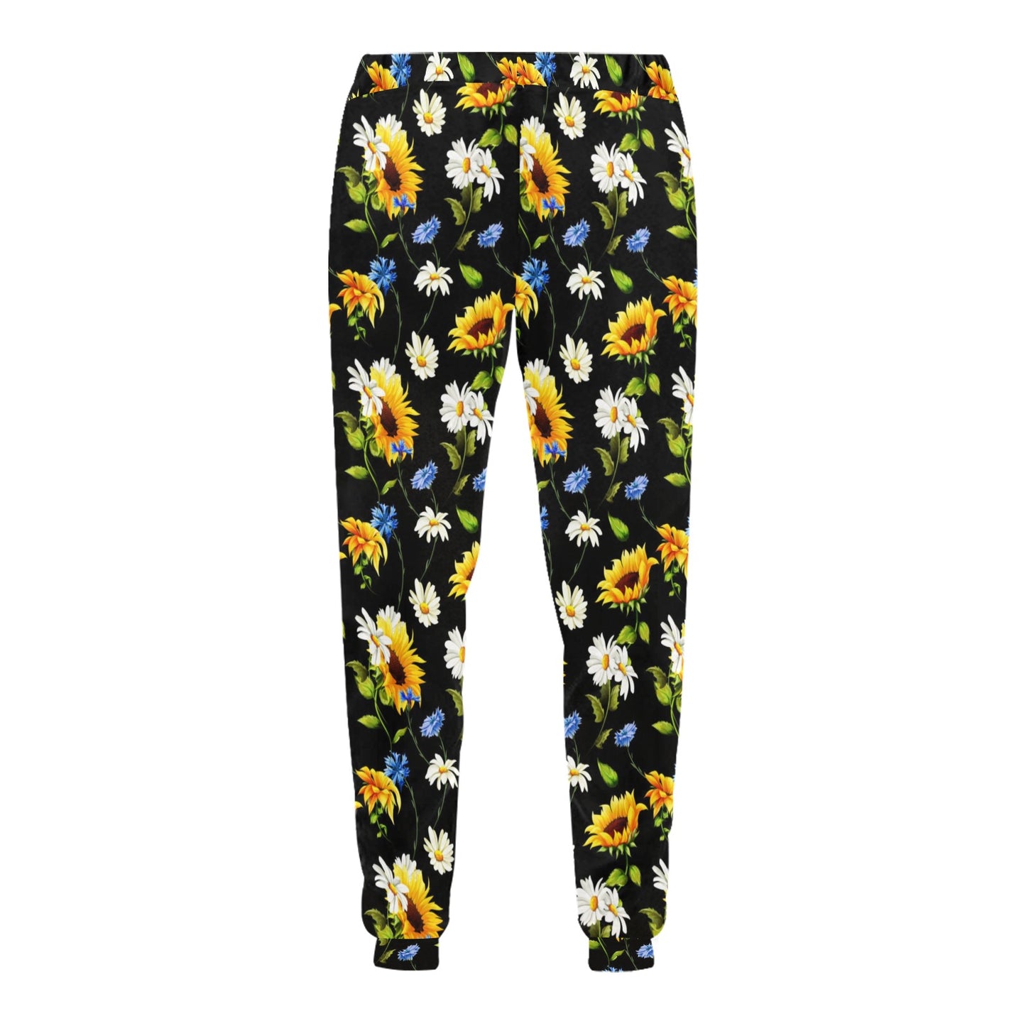 Sunflower Chamomile Bright Color Print Men's Sweatpants