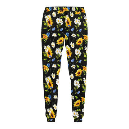 Sunflower Chamomile Bright Color Print Men's Sweatpants