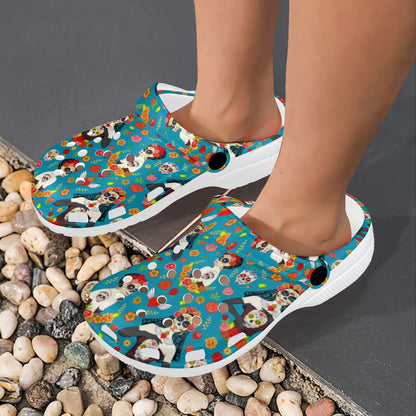 Day of the Dead Old School Girl Design Unisex Clogs Shoes