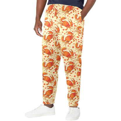 Crab Pattern Print Design 01 Men's Casual Track Pants
