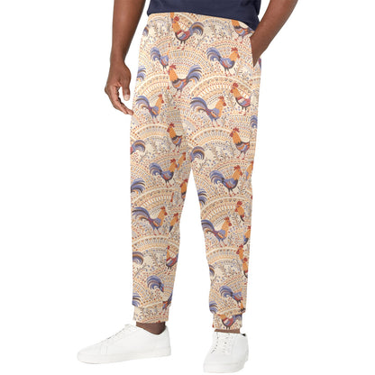 Chicken Boho Style Pattern Men's Casual Track Pants