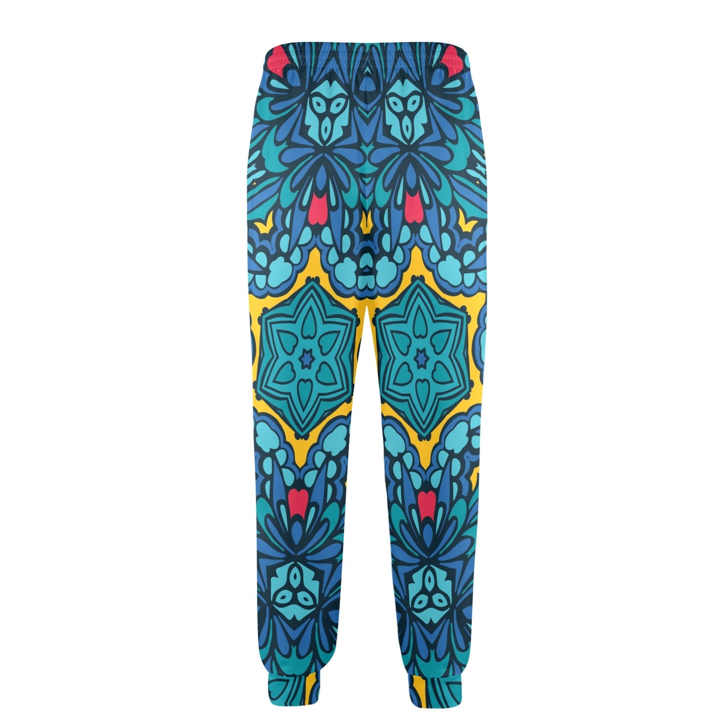 Kaleidoscope Pattern Print Design 04 Men's Casual Track Pants