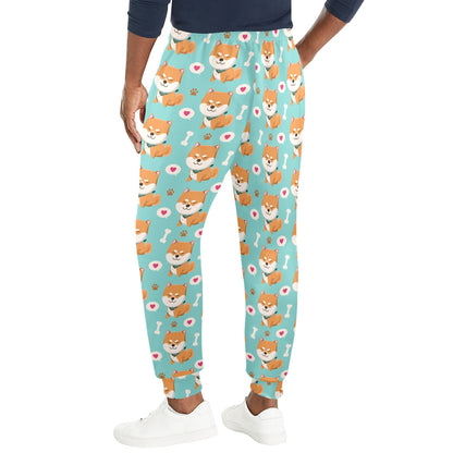 Shiba Inu Print Design LKS3013 Men's Casual Track Pants