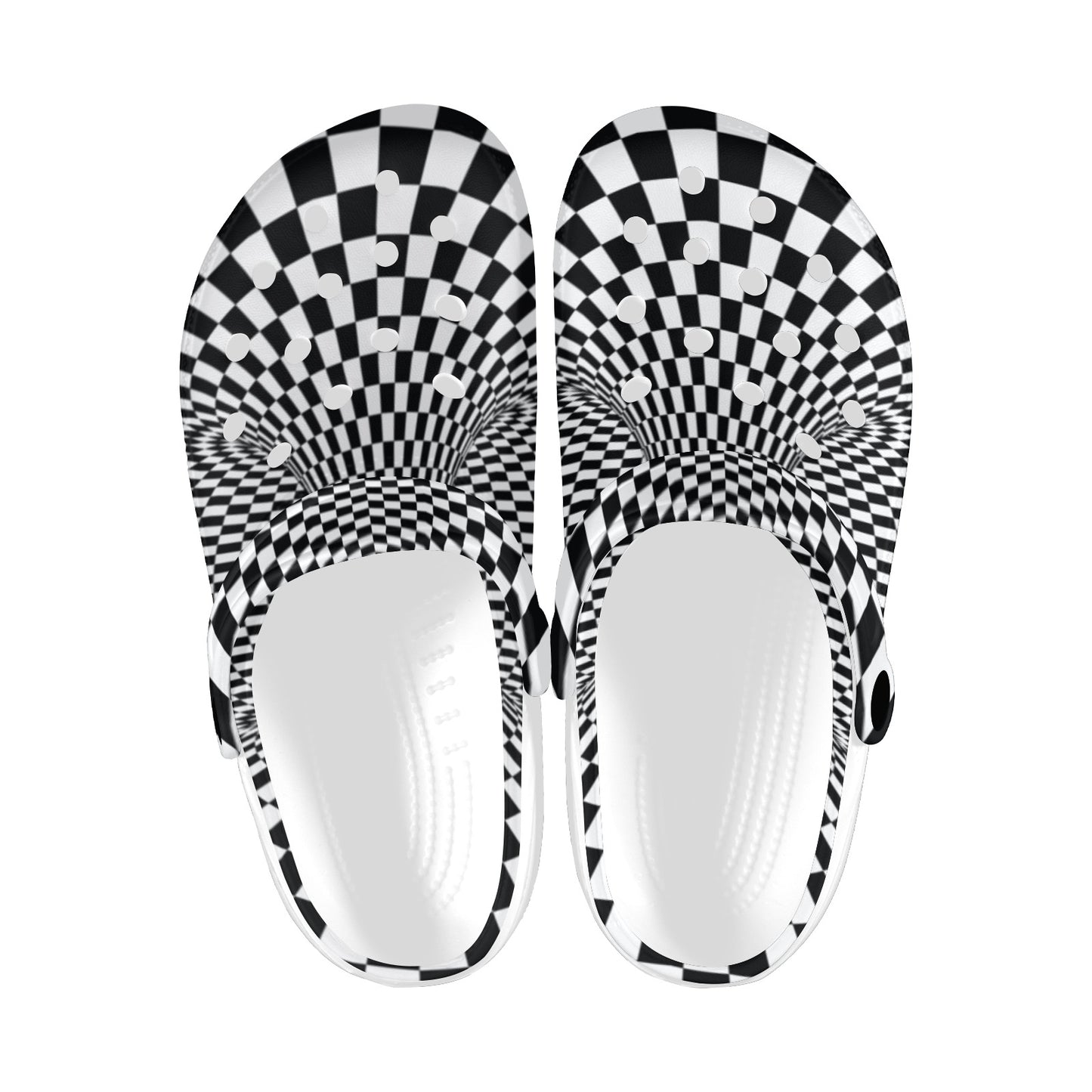 Optical illusion Projection Torus Unisex Clogs Shoes