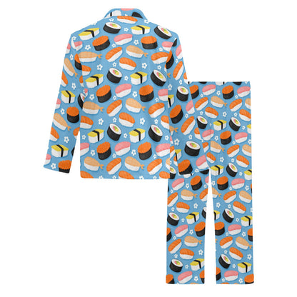 Sushi Print Design LKS304 Men's Long Pajama Set