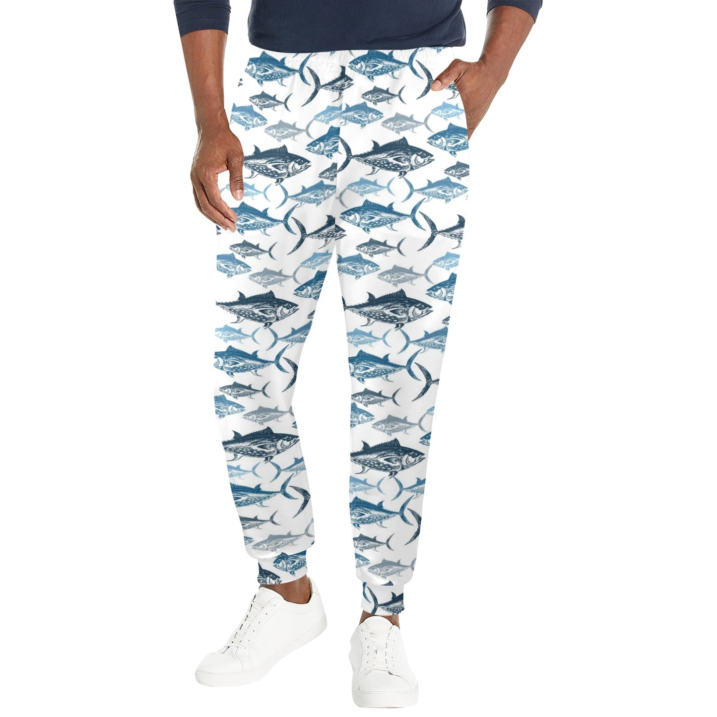Tuna Fish Print Design LKS303 Men's Casual Track Pants